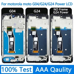 6.56“AAA+ For Motorola Moto G04 LCD XT2421-2 Display Touch Panel Digitizer For Moto G24 XT2423-2 LCD For G24 Power Display