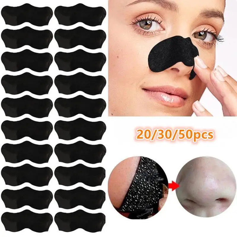 Nose Pore Cleansing Strips Alcohol-Free Deep Cleaning Patches 20/30/50Pcs for Women Daily Beauty Skincare