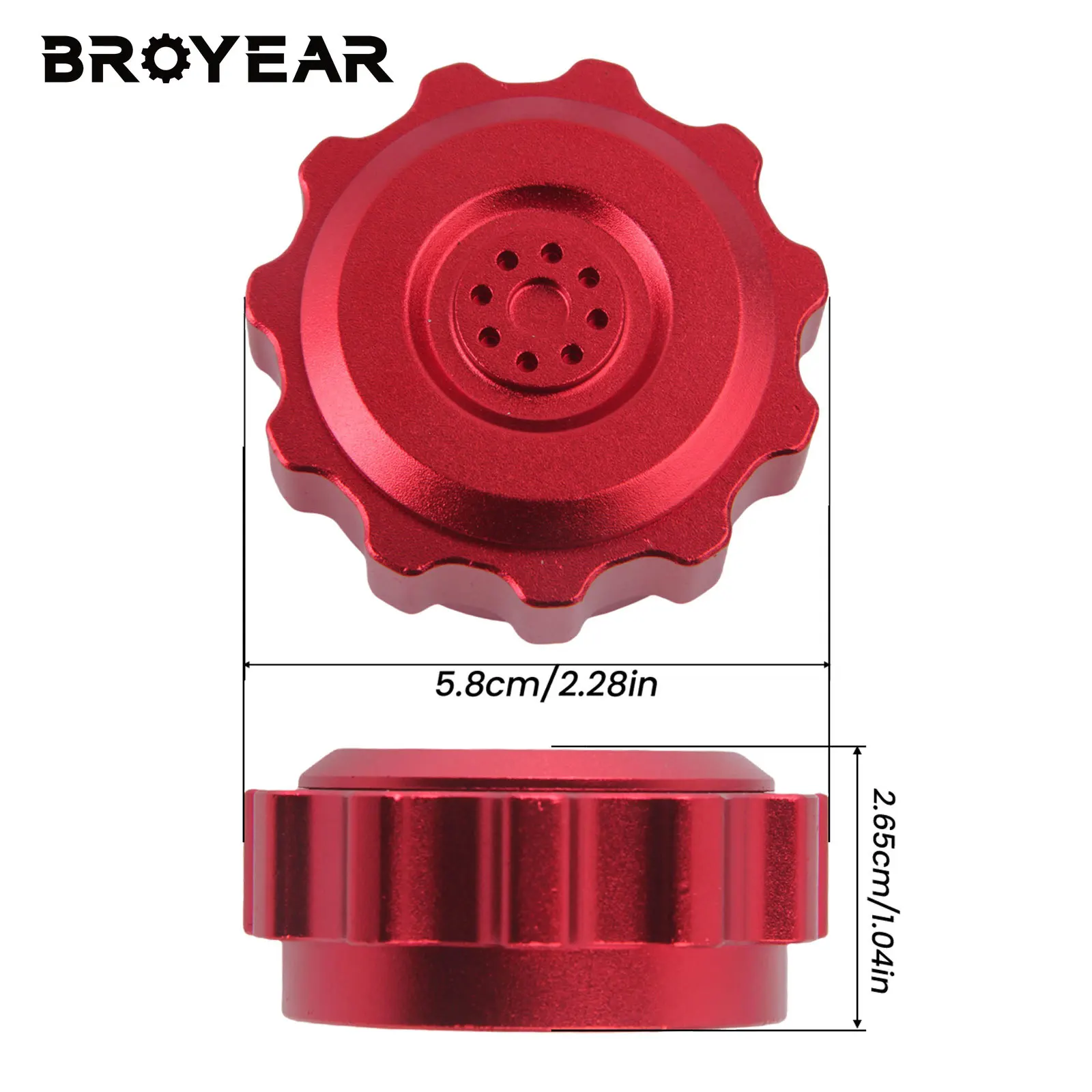 Broyear High Quality For Dodge Ram 1500 2013-2018 Auto Trans Shift Lever Knob Accessories Upgrade Aluminum Material Red view 3