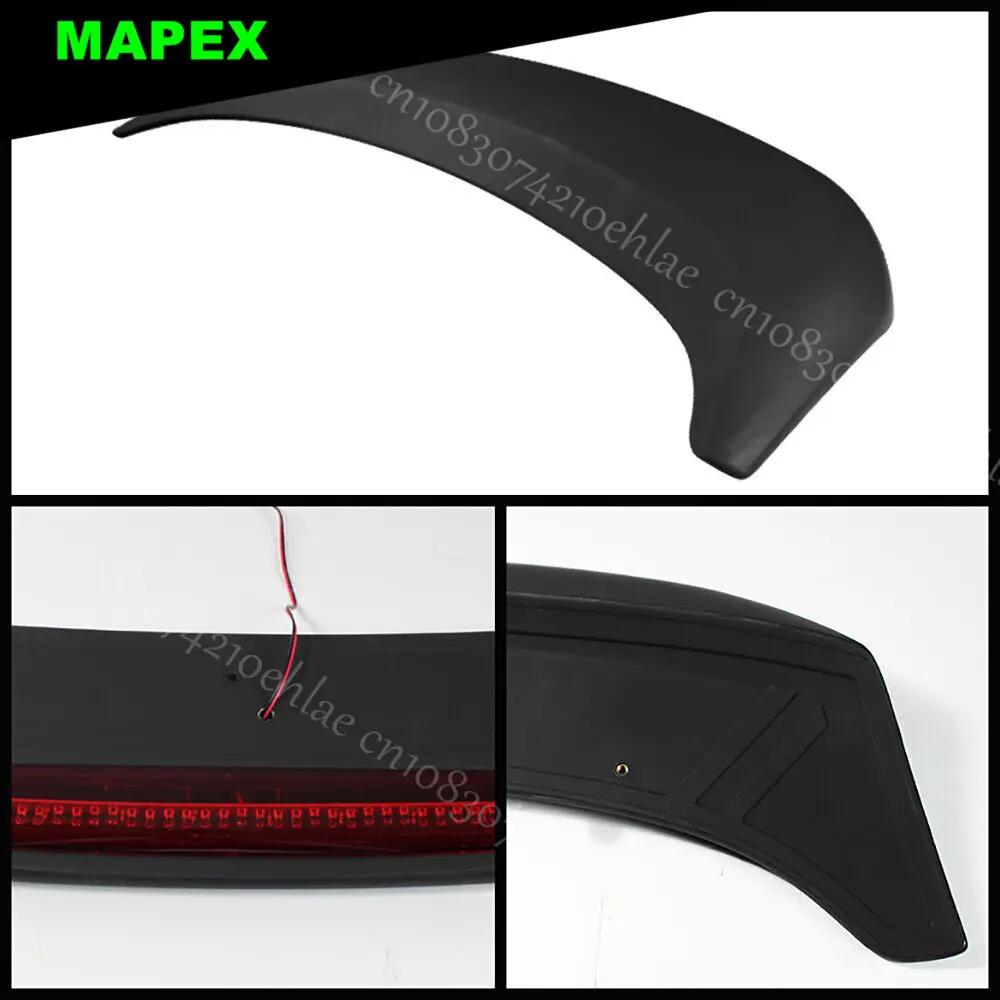 Paintable Trunk Lip Spoiler Wing w/LED Brake Light For 2009-2014 Nissan Maxima