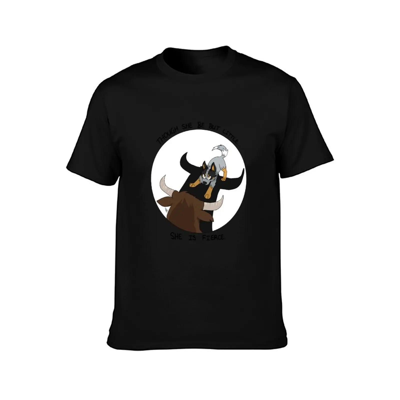 Though she be but little T-Shirt, Summer Casual Cotton Tee, Oversized Streetwear Tops, Vintage Graphic Print, Unisex Men Women