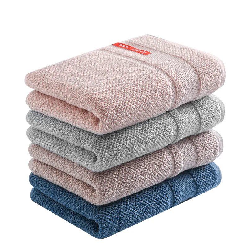 

Simple Solid Color Face Towel Absorbent Pure Hand Face Cleaning Hair Shower Cotton Towels Bathroom Home Hotel for Adults