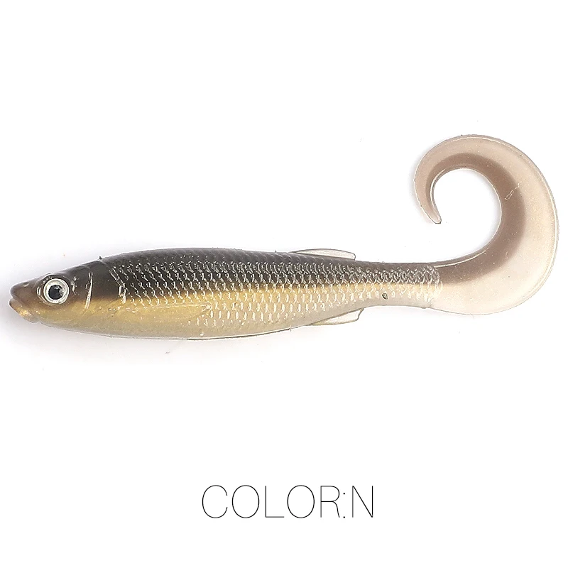 2023 Supercontinent Swimbait Shad T-Tail Luya Weichköder 5 cm/6,5 cm Hechtschleifer Raubtier Angeln 3D-Augen Weicher Köder Angelköder