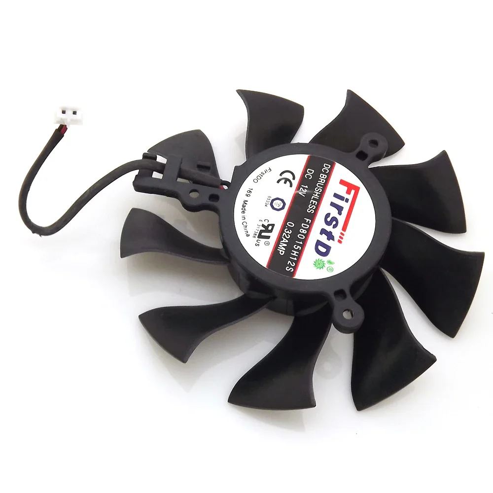 FD8015H12S DC12V 0.32A 75mm 39x39x39mm For Sapphire HD4860 HD4890 HD5770 HD5870 HD6770 HD6790 Graphics Card Cooling Fan