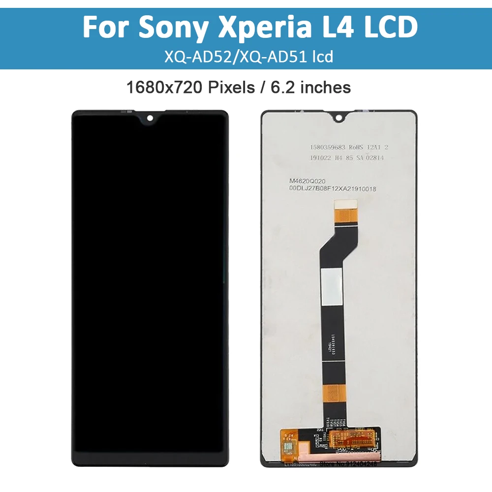 6.2\'\' Original lcd For Sony Xperia L4 Display With frame Touch Screen Digitizer For Sony L4 Replacement Parts  XQ-AD52 XQ-AD51