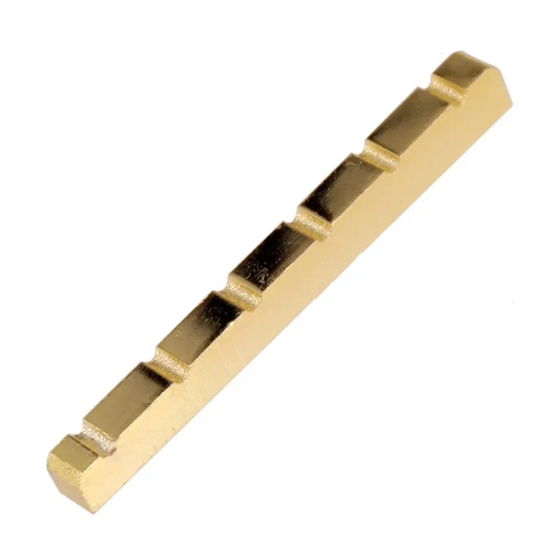 

1Pcs Electric Guitar 6 Strings Slotted Brass Nut Size 43mm*3.5*5.2-4.4mm Parts Accessories