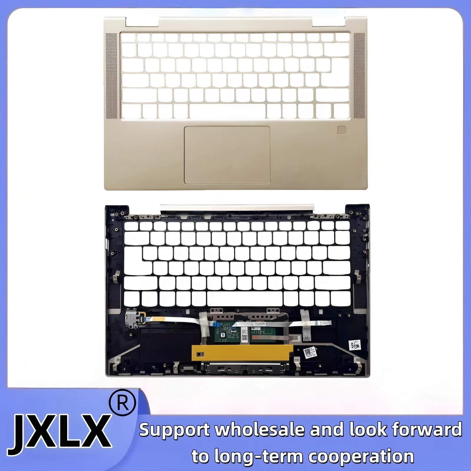 JXLX ®   جديد لينوفو اليوغا 81TC C740-14IML محمول LCD الغطاء الخلفي الغطاء العلوي/غطاء Palmrest/غطاء قاعدة سفلي AM1FG000210 5CB0U43927