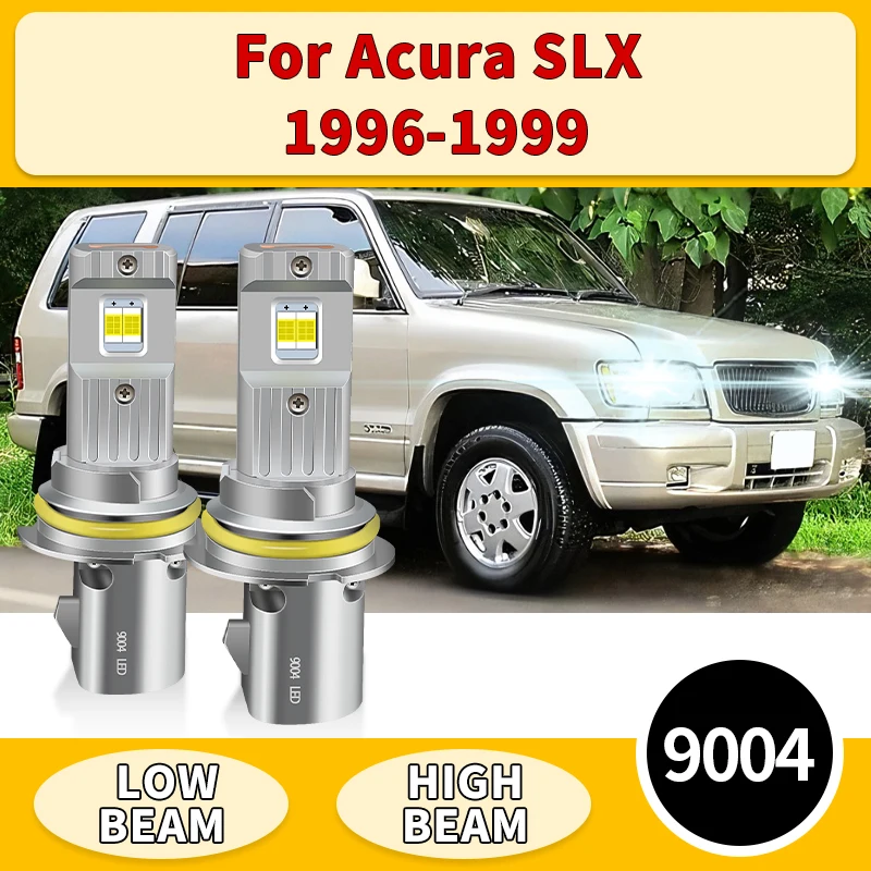 

2PCS 9004 HB1 LED Headlight Bulbs For Acura SLX 1996 1997 1998 1999 White High Low Beam Plug & Play 12V Auto Canbus with Fan