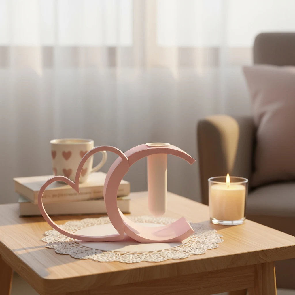 Love Heart Shaped Flower Vase Mold DIY Aromatherapy lower Plant Vase Arrangement Plastic Mold For Resin Home Oranment DIY Craft