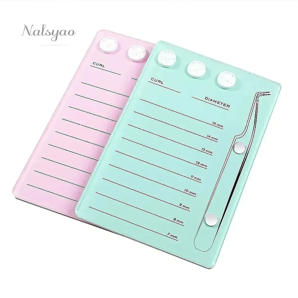Acrylic Extension Scale Holder False Eyelashes Pad Lash Magnetic Makeup Tools Board With Glue Pallet Cup