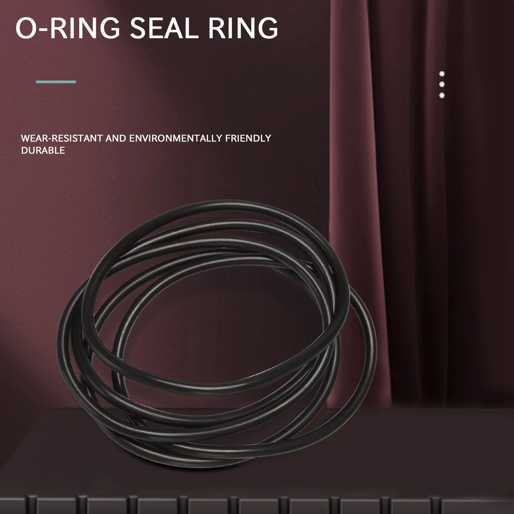 5 pieces 100 mm outer diameter 5 mm thick rubber seal oil-filtered O-rings