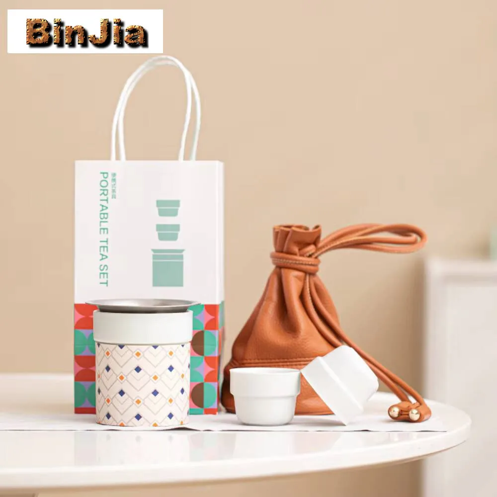 

Модный деловой чайный сервиз, антикварный набор чашек, 1 горшок, 2, домашнее пивоварение, путешествия, уличная портативная сумка-тоут, аксессуары для оборудования