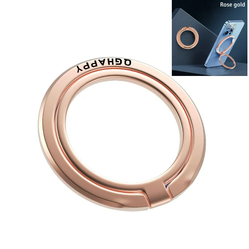 

Складной магнитный держатель для сотового телефона, ультратонкий держатель для кольца на палец, магнитная подставка для IPhone 12, 13, 14, 15, вращающаяся поддержка