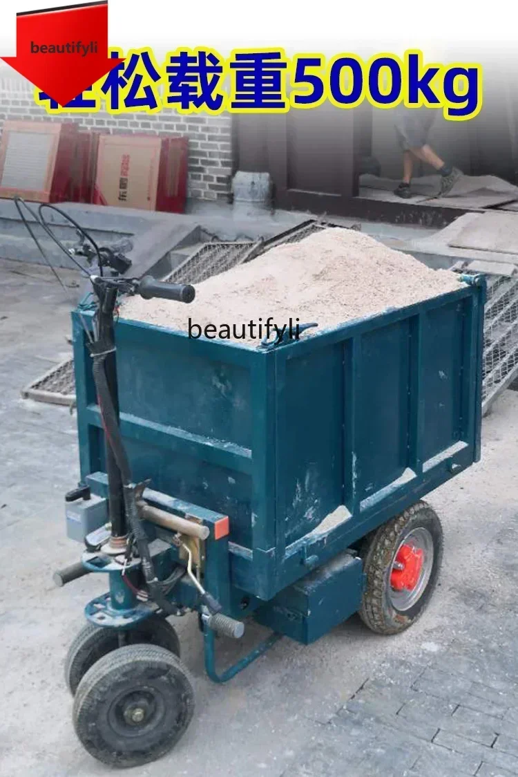 new Electric flatbed truck, construction site dump truck, farm pulling feed handling, household pulling trolley ss 8617