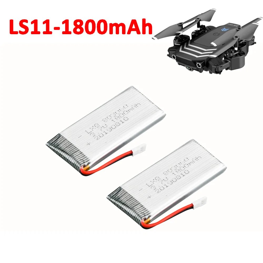 

LS11 Mini Drone 3.7V 1800mAh Battery Spare Part for LS11 PRO HD Camera WIFI FPV Hight Hold Mode Quadcopter Battery Accessory