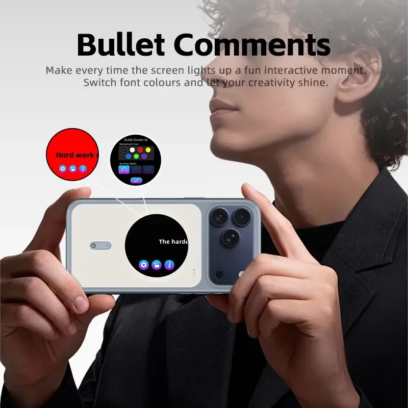 BOLRZO P5 new arrivals, new trends, smart phone case with smart screen remote control function, suitable for 17promax