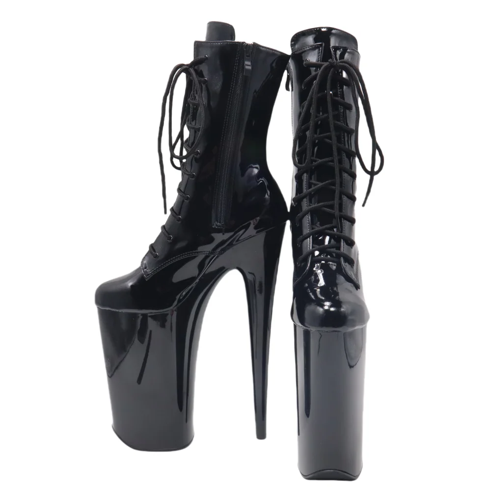 26cm heels autumn new pole dance super high root  waterproof platfor round head super high dance fashion thin Nightclub shoes