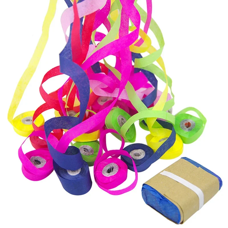 

5 Packs 16 Standard Throw Streamers Cresey Spider Thread Three Color Fun Magic Tricks Mentalism Illusion Party Kids Toys