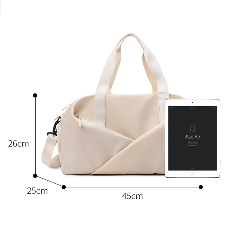 Freizeit-Reisetasche mit großem Fassungsvermögen, Handtasche für Kurzstrecken-Geschäftsreisen, leichte und einfache Gepäcktasche, Fitnesstasche
