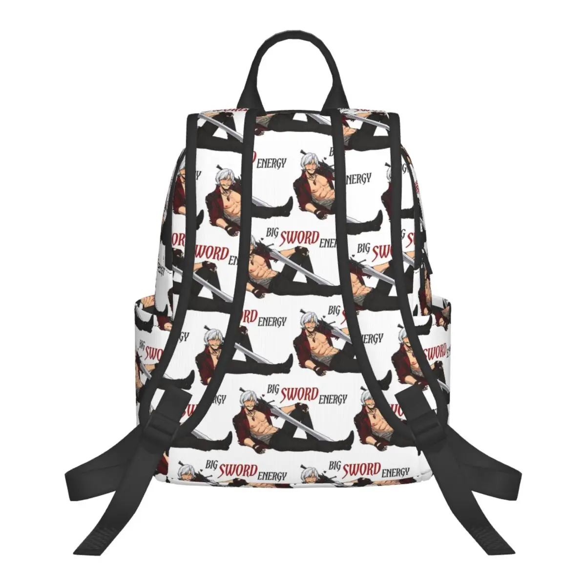 Devil May Cry Big Sword Energy Student Backpack School Bag Hiking Travel Daypack for Boys Girls Fashion Bookbag Shoulder Bags