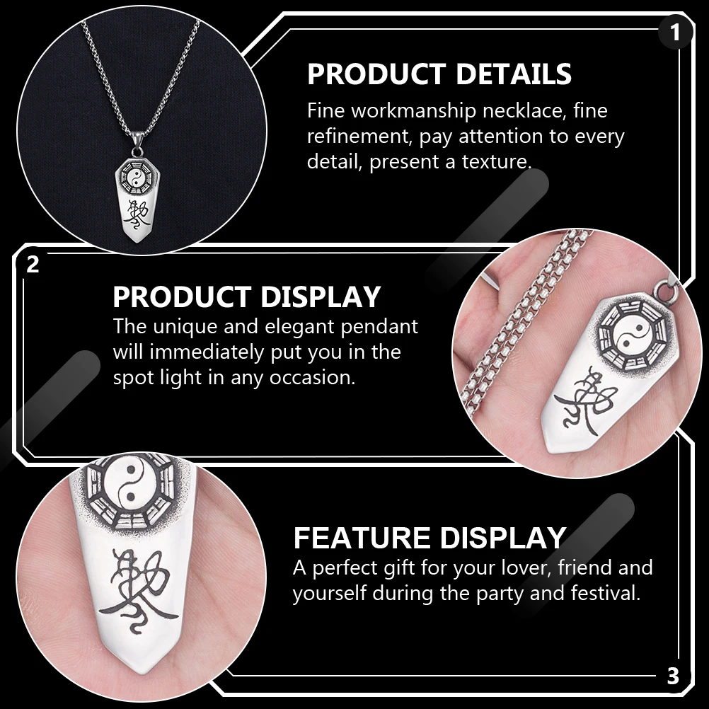 

Stainless Steel Necklace Creative Jewelry Pendant Decorative Chain Fashion Accessory Elegant Design Popular Trendy Necklace