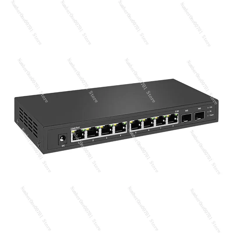 

2.5G Switch 8 2.5G Electrical Ports 20000 Gigabit Optical Ports Poe Plug-and-Play 2500M Rate Hub Non-Managed Network Shunt