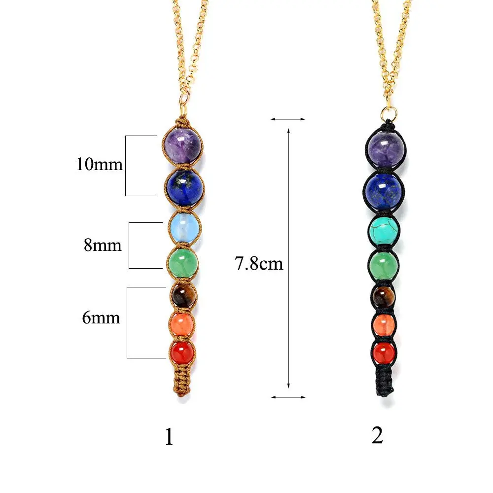Choker Fashion Yoga Charm Natural Women Bead Beadnecklace Pendant Necklace Pendant Necklace image 5