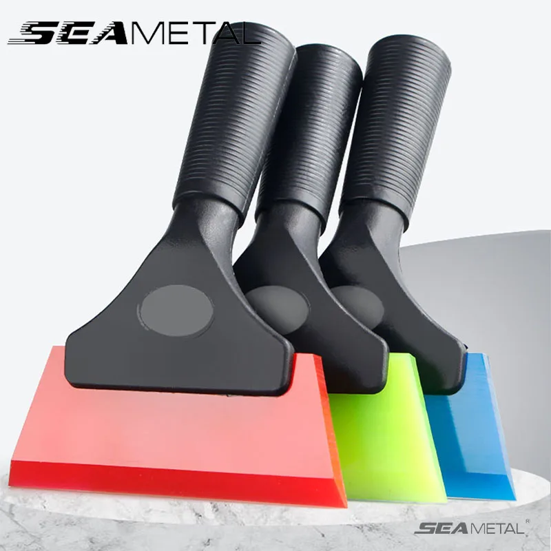 SEAMETAL Non-Scratch Soft Silicone Handy Squeegee Car Water Window Wiper Snow Clean Scraping Tool Film Scraper Car Accessories