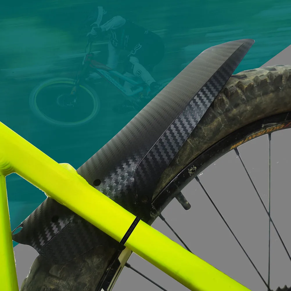 

2pcs Carbon Fiber Mudguard PP5 Front Rear for Bicycles Cycling Accessories Durability 3D Twill Design