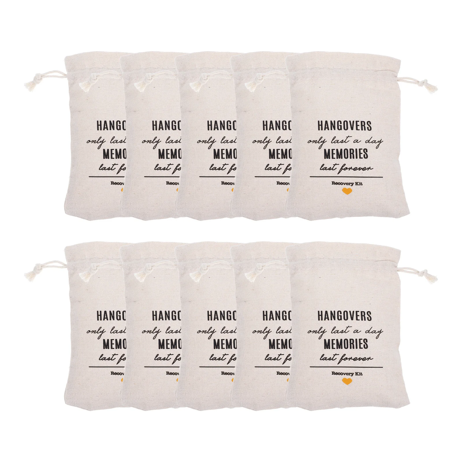 

10pcs Bags For Bachelorette Party Drawstring Pouches Wedding Emergency Kit Bridal Shower Favors Fabric Party Bags