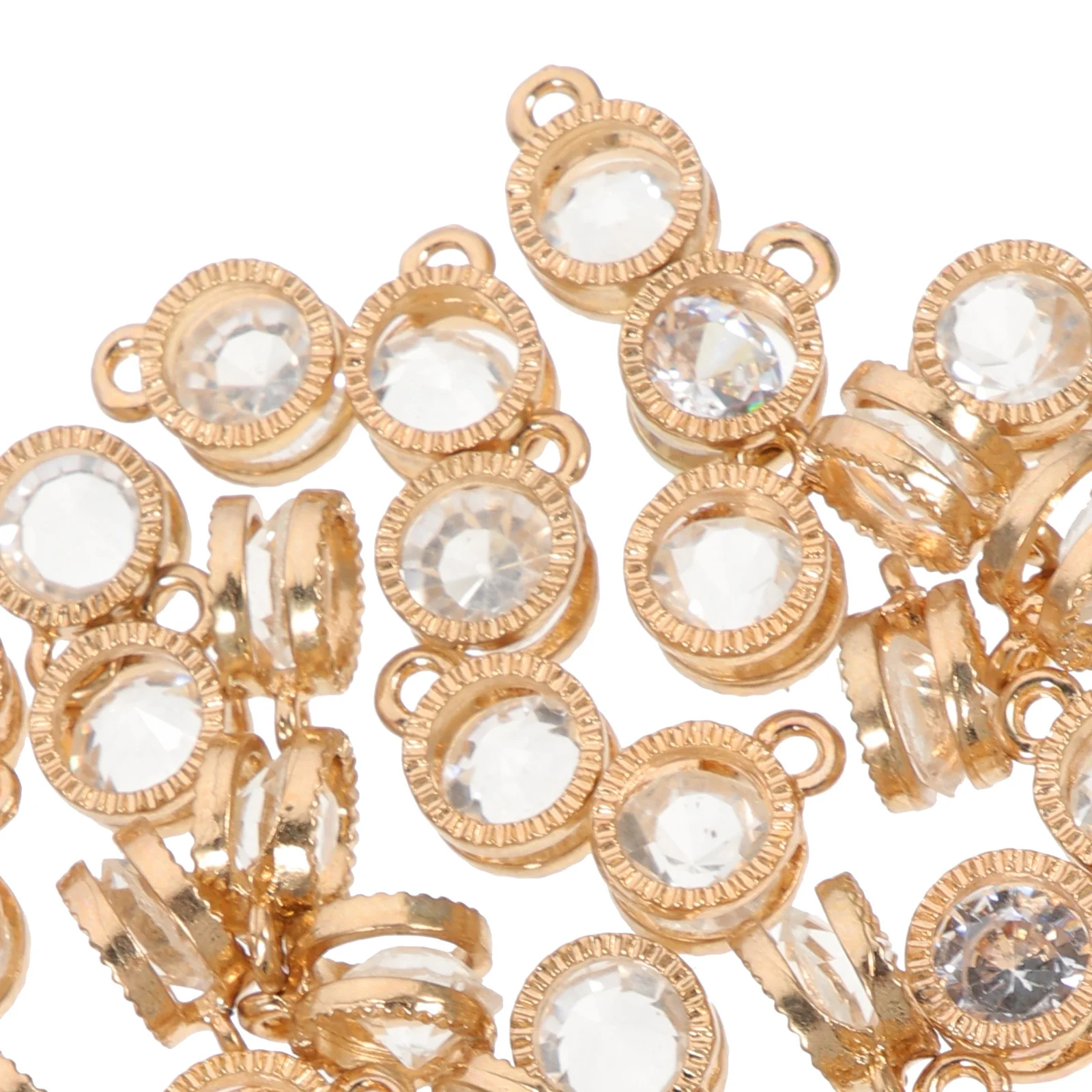 

50 шт., подвески с кубическим цирконием, принадлежности для самостоятельного изготовления ювелирных изделий, ожерелье, браслет, подвески, декоративные аксессуары, подвески из сплава циркония