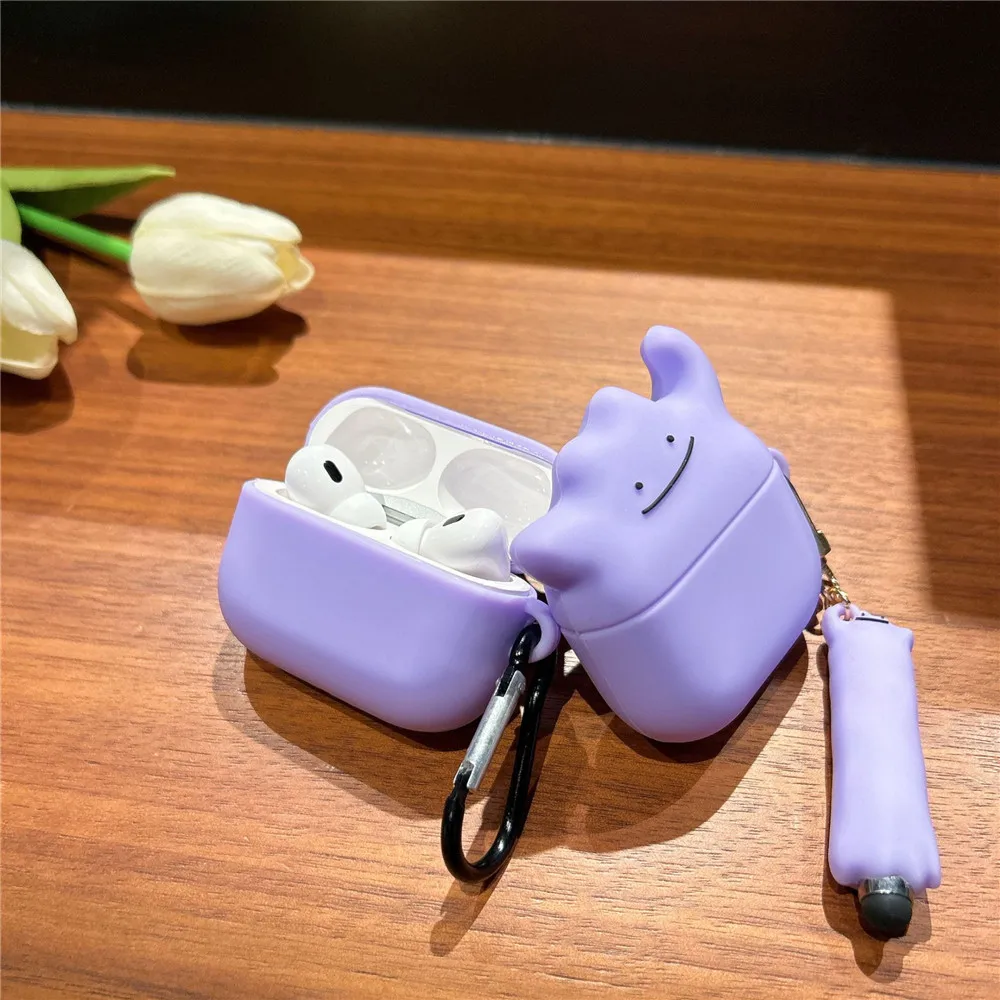 Per AirPods 1st 2nd 3rd Pro custodie per auricolari per cartoni animati di seconda generazione 3D Mutant custodia protettiva strana per Apple