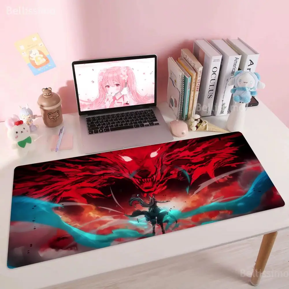 

Genshin Impact Feixiao Fashion Tapete Para Mouse Pad Grande Desk Pad Pc Setup Accessories Rubber Kawaii Cute Large Keyboard Pad