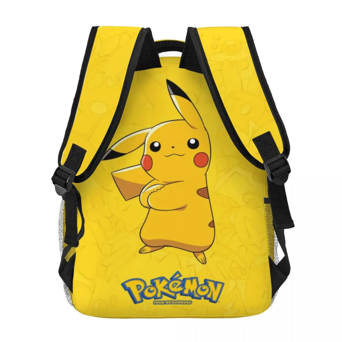 Pokemon Nieuwe Modieuze Patroon Schooltas Print Lichtgewicht Rugzak 17Inch