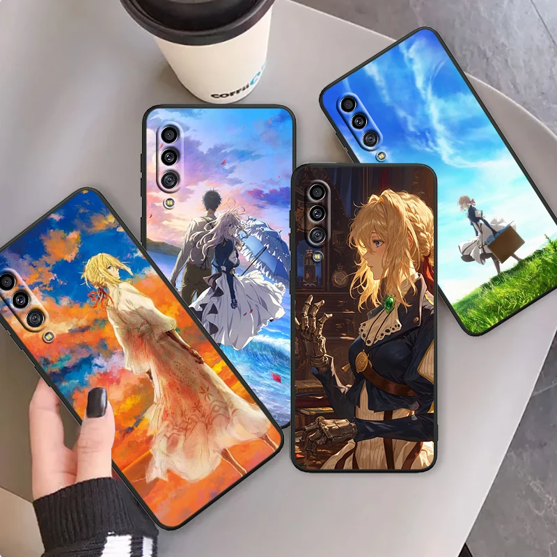 

Violet Eternal Garden Cool For Samsung A53 A52 A33 A32 A51 A71 A21S A13 A73 A50 A22 A23 A03 A72 A54 A12 5G Black Cover