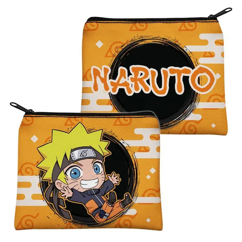 Naruto Sasuke Sakura Kakashi Gaara Itachi Anime Cosplay Canvas Zipper Coin Purse Card Wallet - Image 5