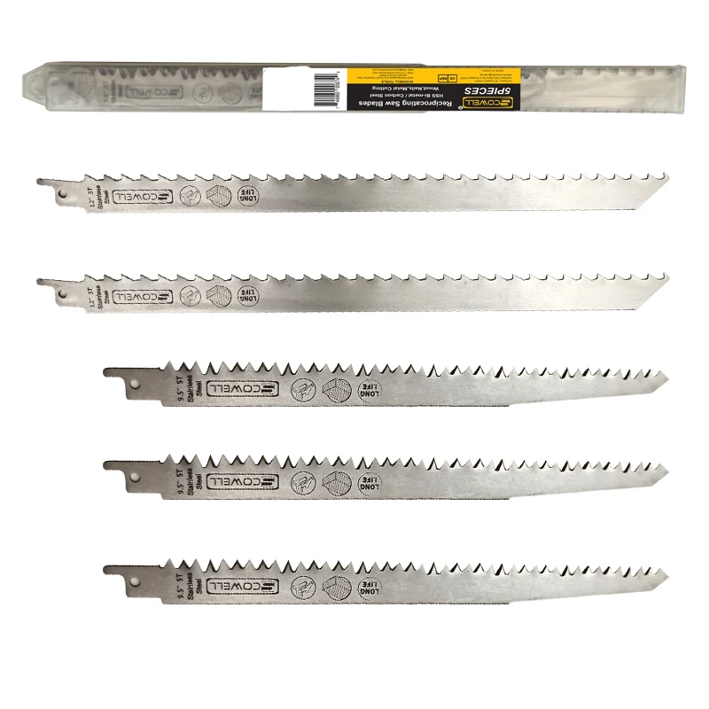 

5-упаковочные сабельные пилы из нержавеющей стали для резки деревянной кости, замороженного мяса, прочные инструменты для обрезки сноса