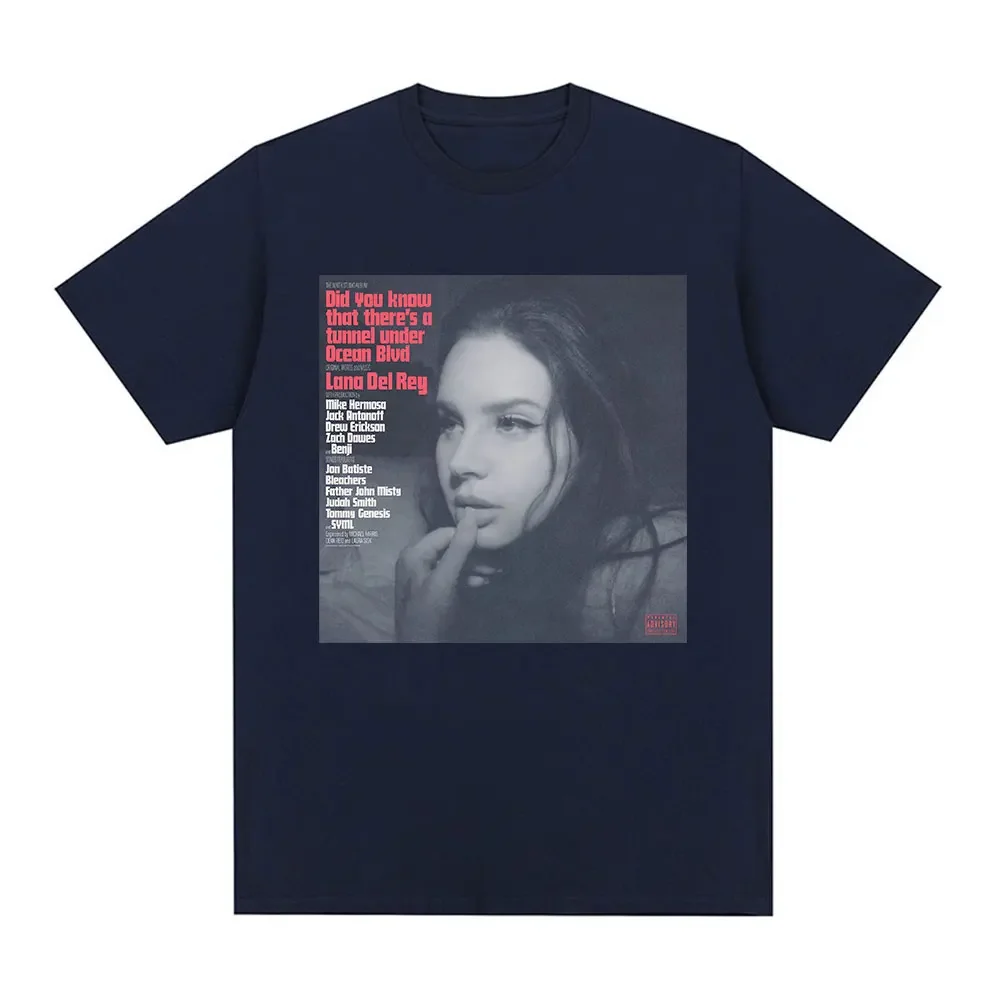 Lana Del Rey T Shirt 2023 New Music Album Did You Know That There's A Tunnel Under Ocean Blvd Graphic Print T-shirt Streetwear