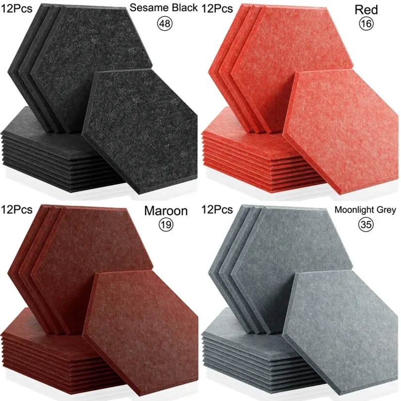 Soundproof Wall Panels Acoustic Insulation Self-Adhesive Tiles for Recording Studio Door Noise Canceling Peel