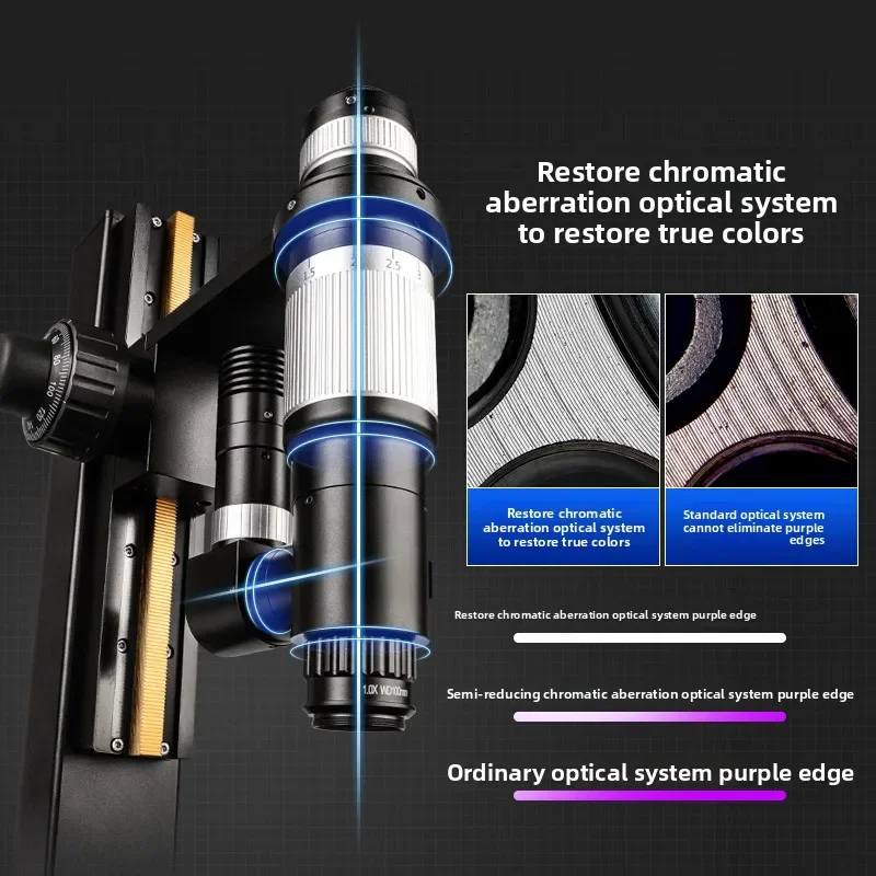 4K high definition optical industrial electron microscope, observation of wafer surface solder ball terminal burr coating