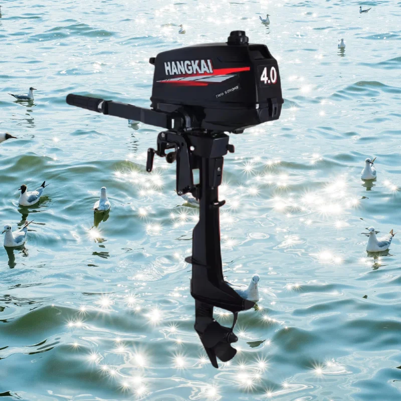 New Design 4.0 H P 2-Stroke Aluminum Outboard Engine for Sailing Yachts and New Motor Boat Engine