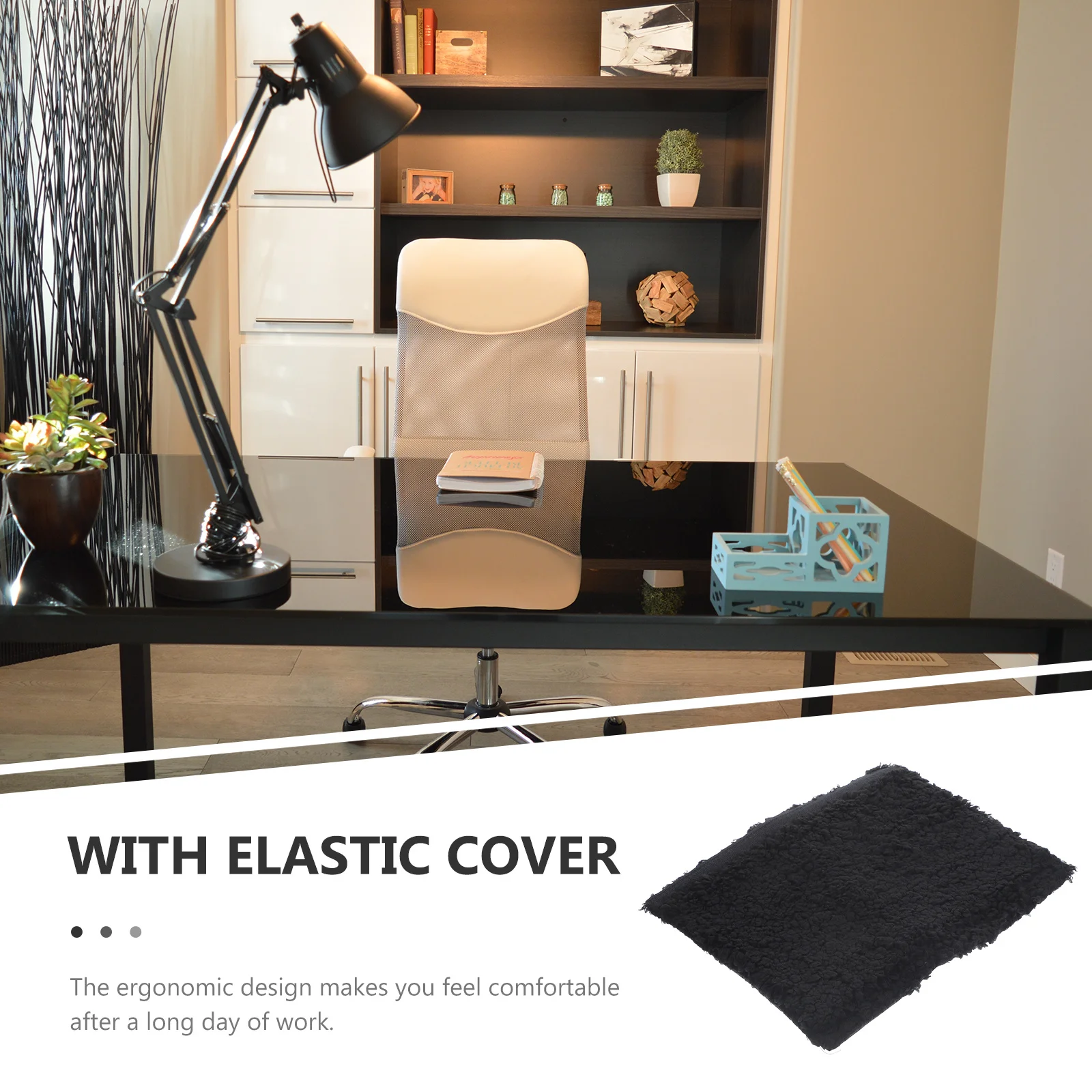 

1 Pair Armrest Covers For Chairs Sherpa Fleece Office Gaming Chair Arm Pads Warm Removable Washable Winter Protector Handle