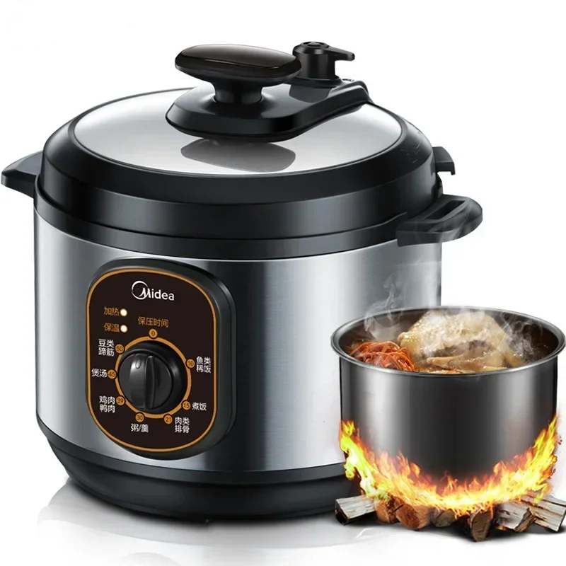 ميديا Wcs5025 قدر الضغط الكهربائي المنزلية الذكية عالية الجهد وعاء طبخ الأرز الكهربائي 5L قدر الضغط الكهربائي