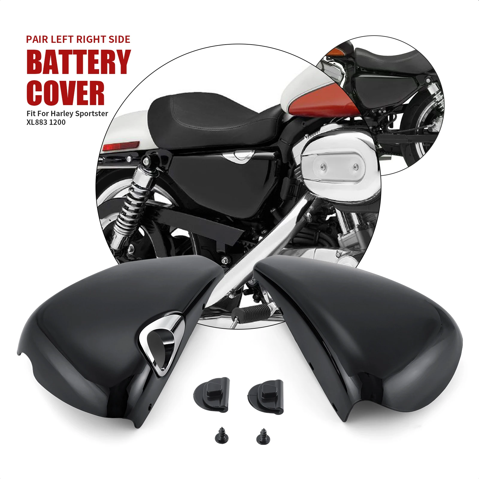 Motorcycle Accessories Battery Side Fairing Covers For Harley Davidson 2013 Sportster XL 1200 883