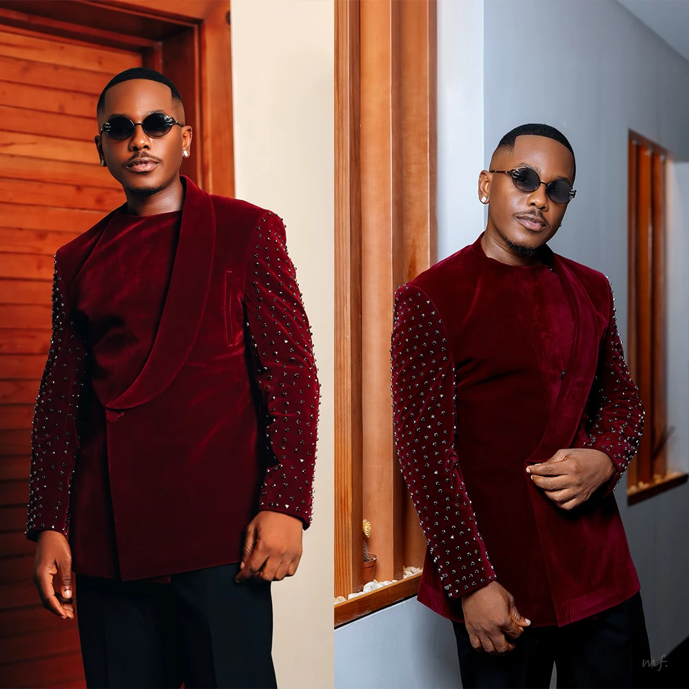 

Роскошные свадебные костюмы, комплект из 2 предметов, однобортные, приталенные, смокинги для жениха, выпускного вечера, костюмы на заказ, Hommes