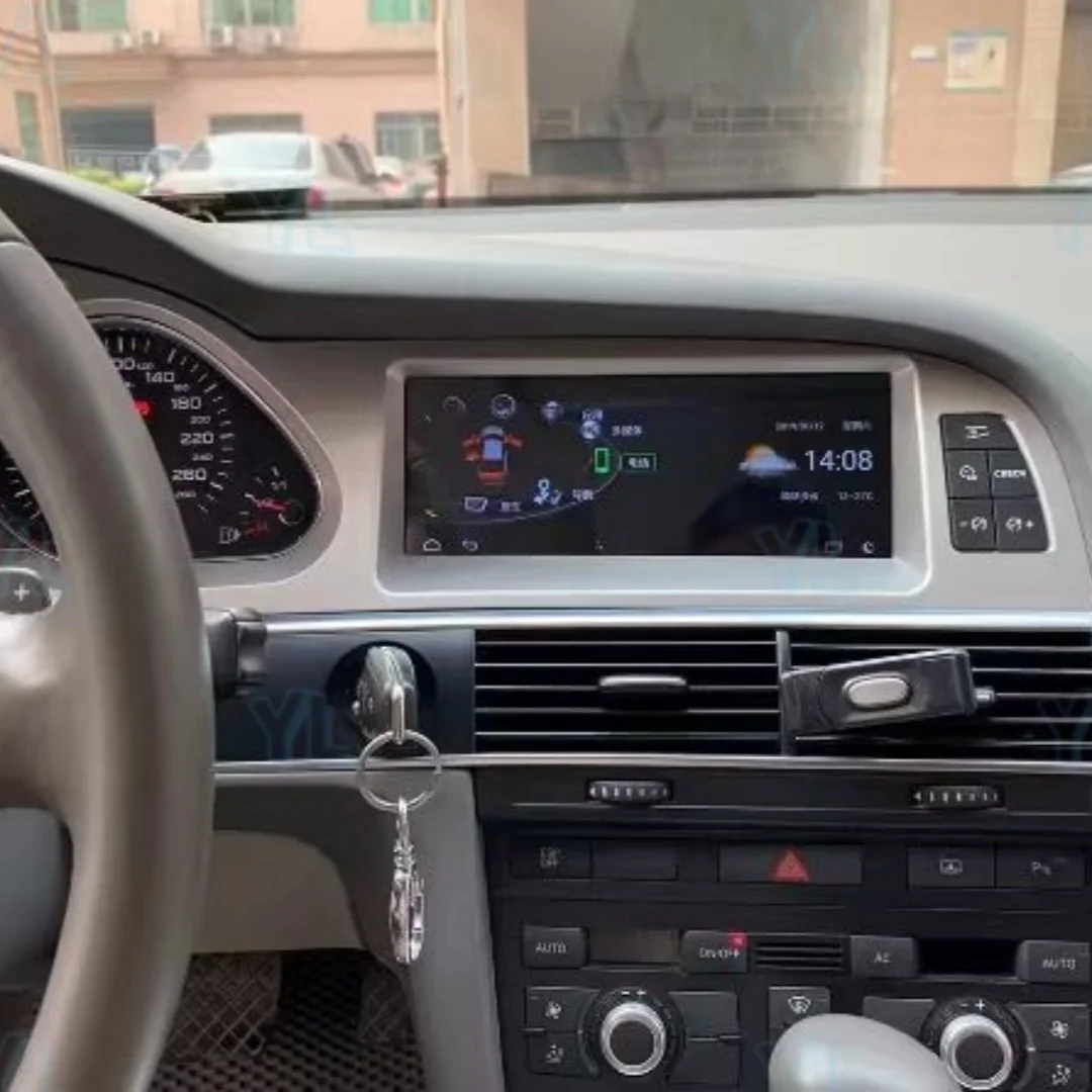 

8,8-дюймовый автомобильный радиоприемник Android 13 для Audi A6 2010-2011, мультимедийная стереосистема с GPS-навигацией, беспроводной головное устройство Carplay, сенсорный экран DSP BT