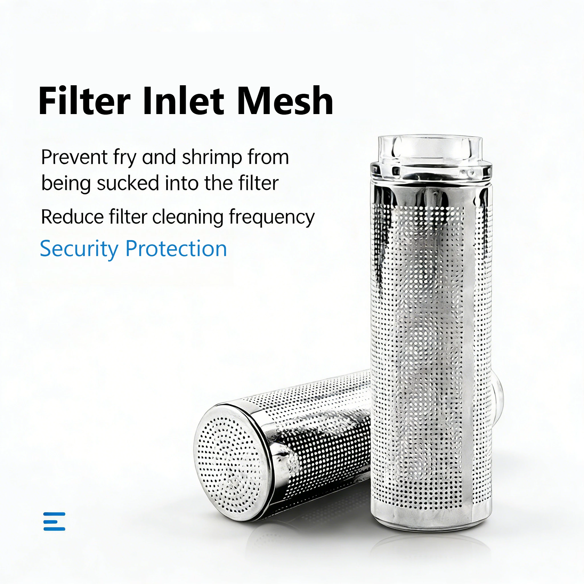 Edelstahl-Garnelentankfilter-Einlass-Schutznetz – Aquarium-Anti-Saug-Netzhüllen-Zubehör