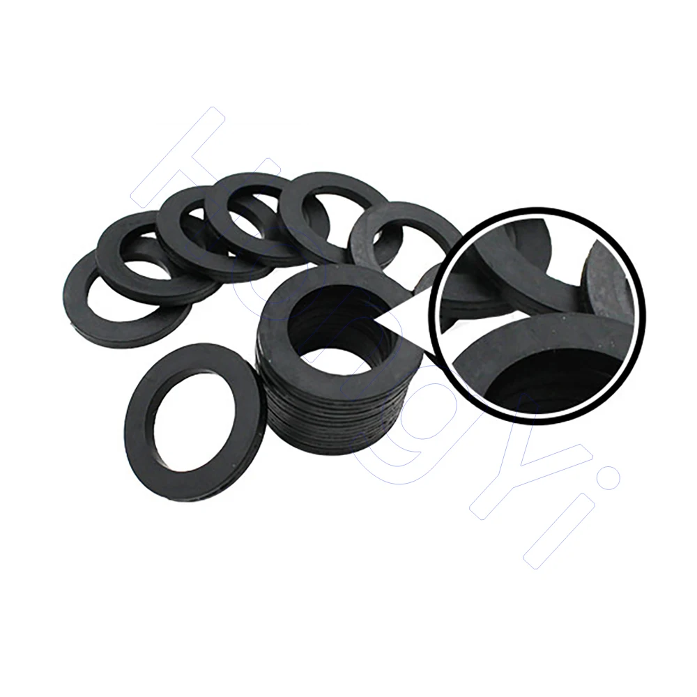 NBR Rubber Gasket Oil Resistant Sealing Ring Waterproof Nitrile Rubber Washers Soft Flat O-Ring Shock Absorbing O Ring Tap Seal