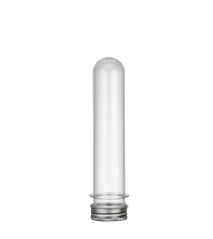 Tubes à essai en plastique transparent avec bouchons à vis, stockage de bonbons, beaucoup, 40ml, 10 pièces