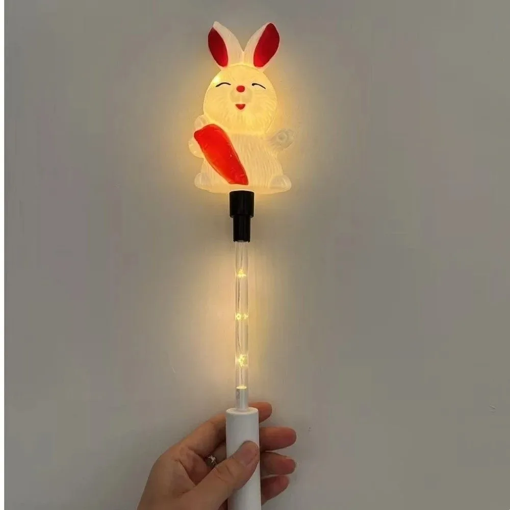 Xmas Props Santa Claus Handheld Glow Stick Tree Rabbit Light Up Wand Snowman Cute Christmas Decoration Lights Photo